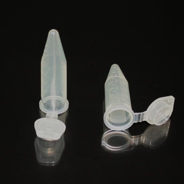 5ml Centrifuge Tubes with Cap Lock, Sterile (200 Count)
