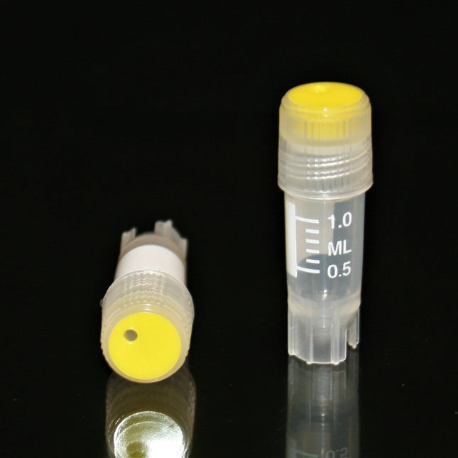 1ml Cryovials (Sterile, External Thread, Yellow Cap, 1,000/case)