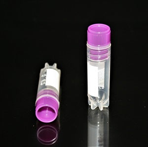 1.2ml Cryovials (Sterile, External Thread, Purple cap, 100/pk)