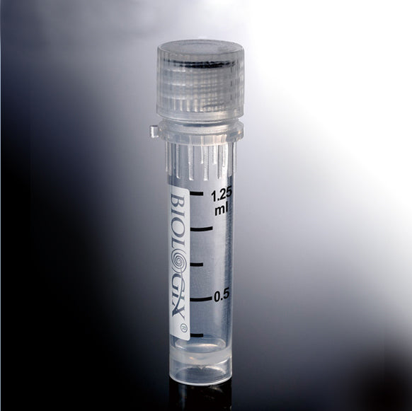 Biologix 2ml Self-Standing Cryovials, Sterile (2 Bags of 50 Count, 100 Total)