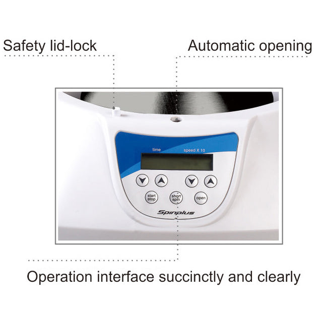 SpinPlus-12 Centrifuge with 12x 5ml Rotor, Up to 5000RPM