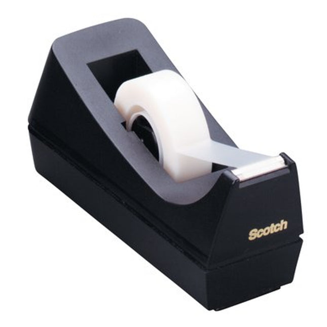 Scotch Desktop Tape Dispenser, 1" Core, Weighted Non-Skid Base